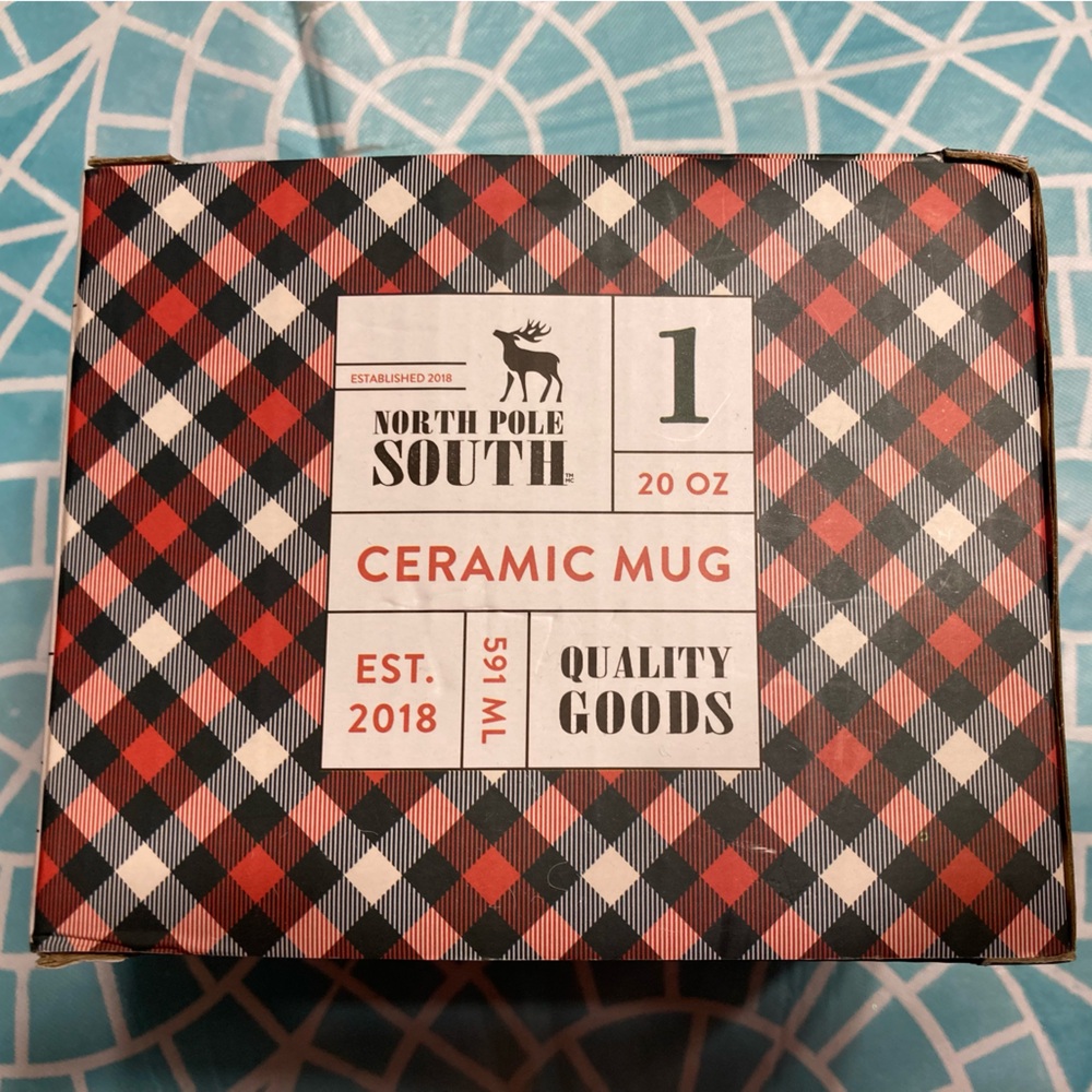 💛TODAY***$12***NWT North Pole South “Joy” ceramic Christmas mug. - Picture 3 of 10